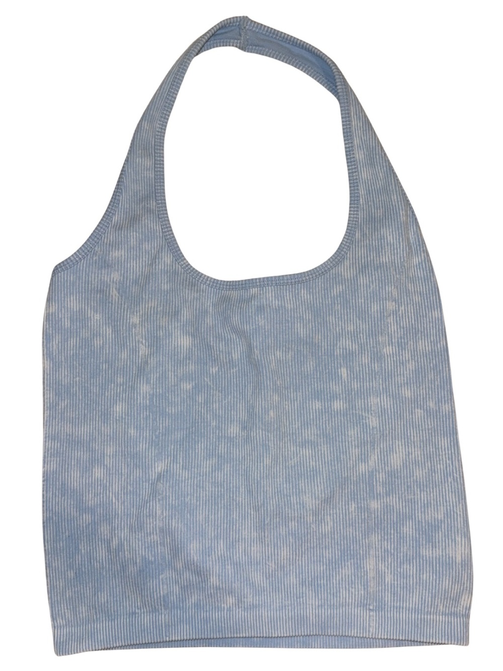 American Eagle Outfitters Light Blue Ribbed Halter Tank